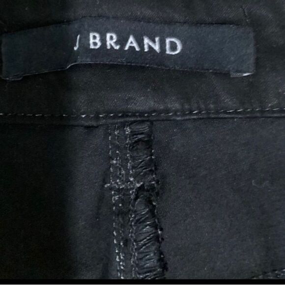 J Brand Jeans Women’s Size Waist 27 Color Black Mid- Rise Anja Cuffed Crop - Picture 9 of 10